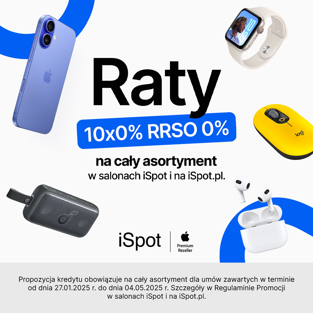 Kupuj na raty 0% w iSpot! 