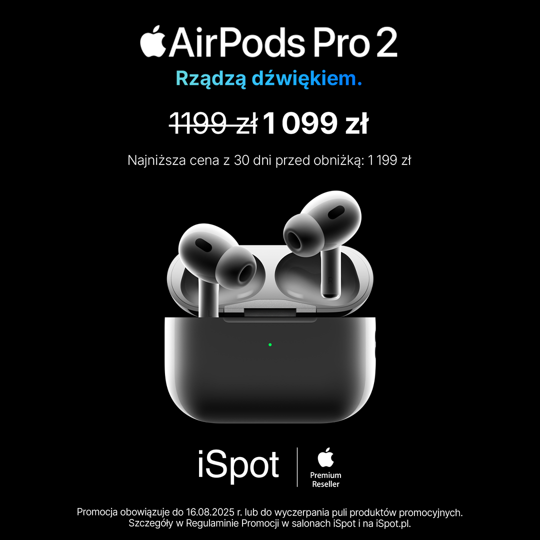 AirPods Pro 2 za 1099 zł w iSpot.