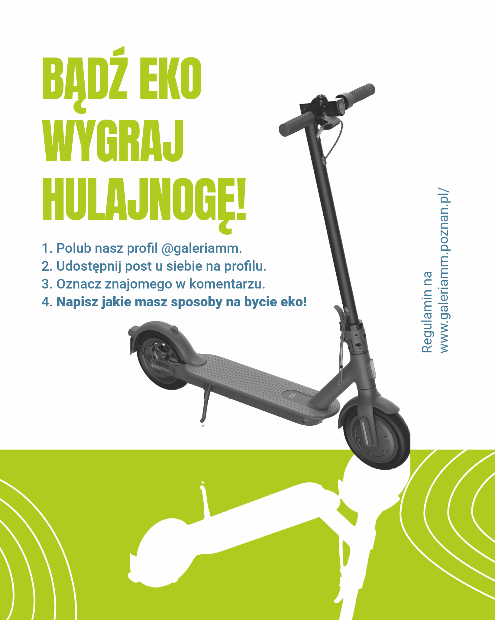 KONKURS 🍀 Wygraj hulajnogę!